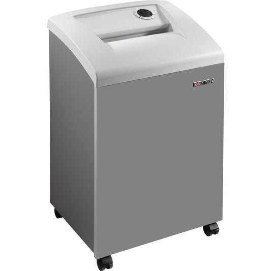 Dahle 40334 High Security Paper Shredder - Extreme Cross Cut - 7 Per Pass - 0.039" x 0.185" Shred Size - P-7 - 22 ft/min - 10.25" Throat - 10 Minute Run Time - 20 Minute Cool Down Time - 23 gal Wastebin Capacity - 1416.83 W - Gray