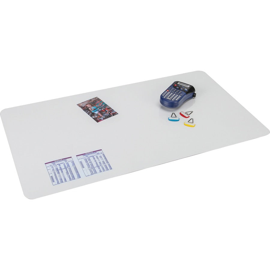 Artistic Krystal Antimicrobial Desk Pad - Rectangular - 24" Width x 19" Depth - Vinyl - Clear