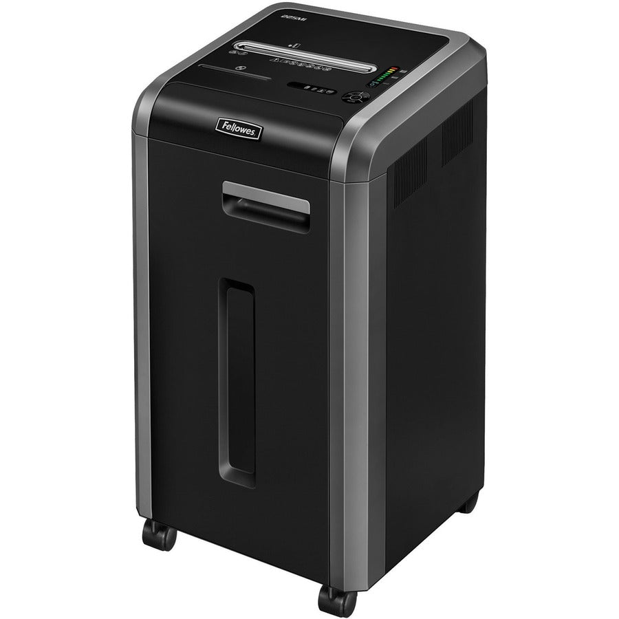 Fellowes Microshred 225Mi 100% Jam-Proof Micro-Cut Shredder - Continuous Shredder - Micro Cut - 16 Per Pass - for shredding Staples, Credit Card, CD, DVD, Paper Clip, Junk Mail, Paper - 0.078" x 0.469" Shred Size - P-5 - 14 ft/min - 9.50" Throat - 16 g...