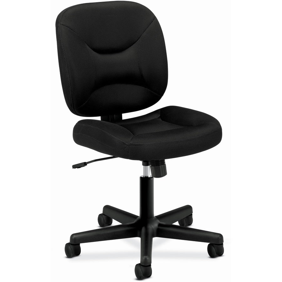 HON VL210 Mesh Low-Back Task Chair - Black - Mesh - 1 Each
