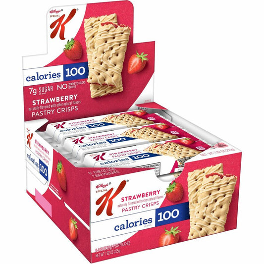 Special K Pastry Crisps: Strawberry - Vanilla, Strawberry - 0.88 oz Pouch - 1 Box