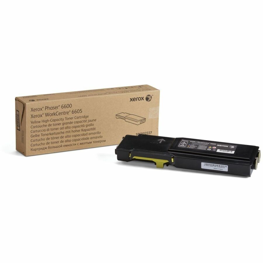 Xerox Original High Yield Laser Toner Cartridge - Yellow - 1 Each - 6000 Pages