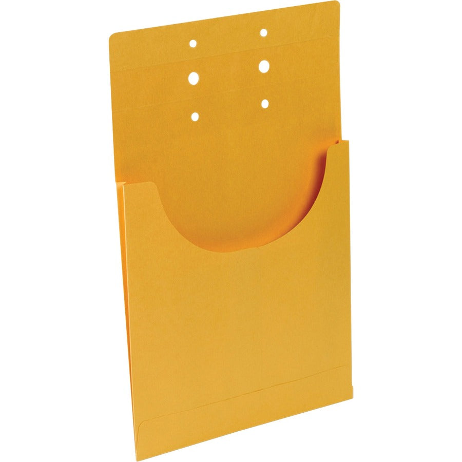 Business Source Letter Classification Folder - 8 1/2" x 11" - 3/4" Expansion - Internal Pocket - Kraft - Durable, Reinforced - 100 / Box