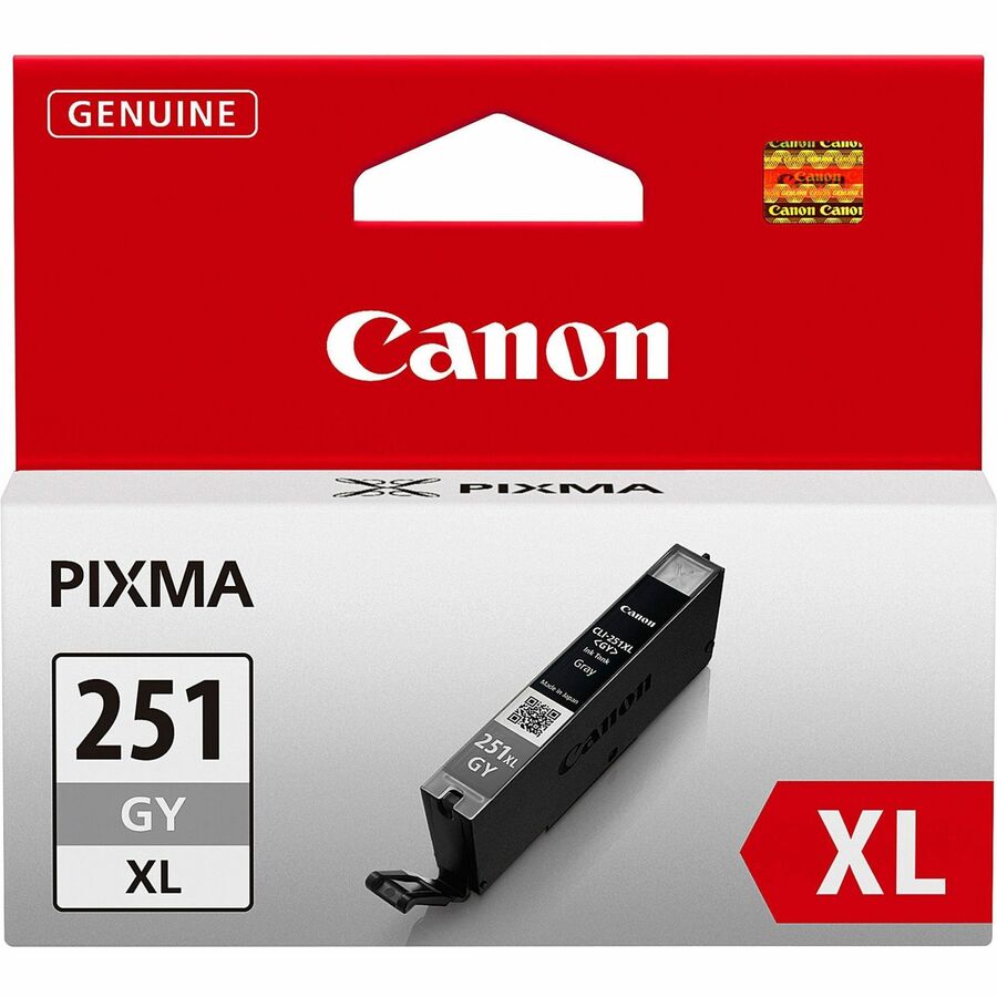 Canon CLI251XLGY Original Inkjet Ink Cartridge - Gray - 1 Each - Inkjet - Gray - 1 Each