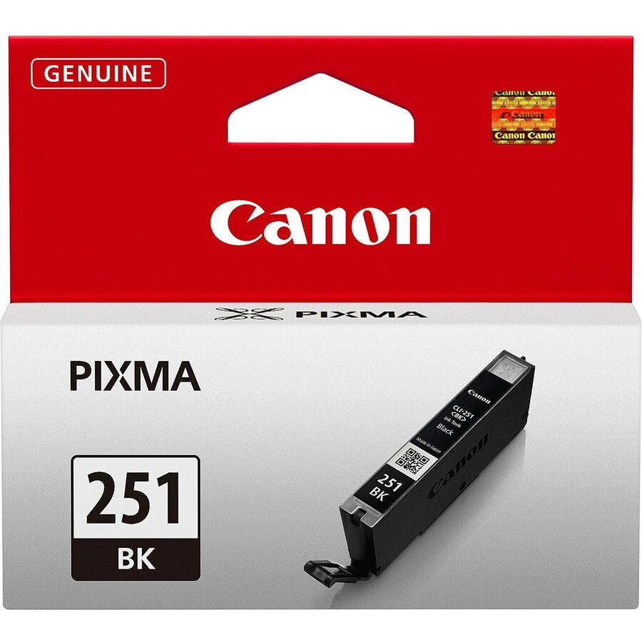 Canon CLI-251BK Original Inkjet Ink Cartridge - Black - 1 Each - 290 Pages