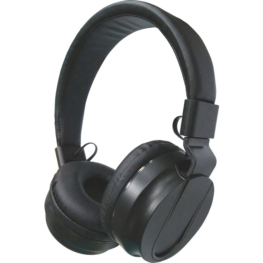 Compucessory Deluxe Stereo Headphones - Stereo - Mini-phone (3.5mm) - Wired - 32 Ohm - 20 Hz to 20 kHz - Over-the-head - Binaural - Circumaural - 5.92 ft Cable - Black - 1 Each
