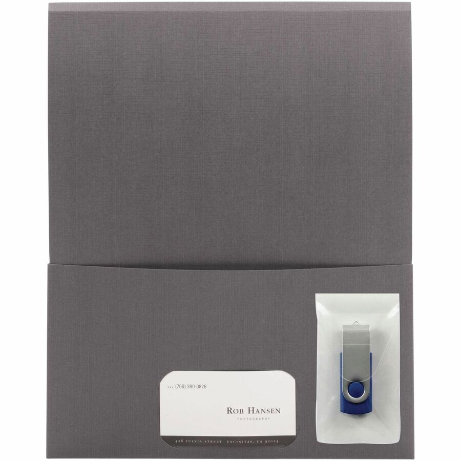 Smead Self-Adhesive USB Flash Drive Pocket - Poly - Clear