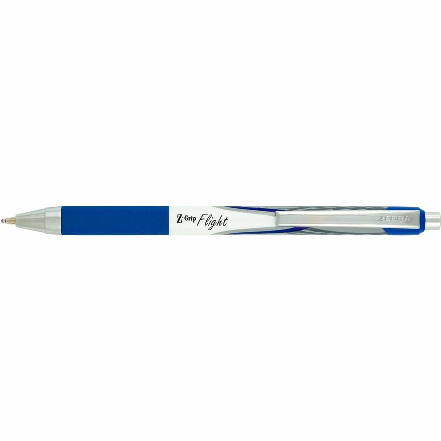 Zebra Z-Grip Flight Retractable Pens - Retractable - Blue Ink - 12 / Dozen