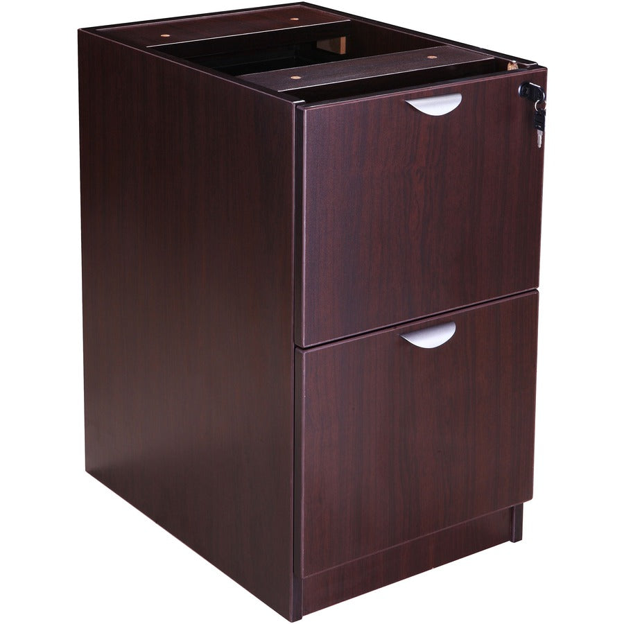 Boss Vertical File - 16" Width x 22" Depth x 28.50" Height - Wood - Mahogany - 1 Each