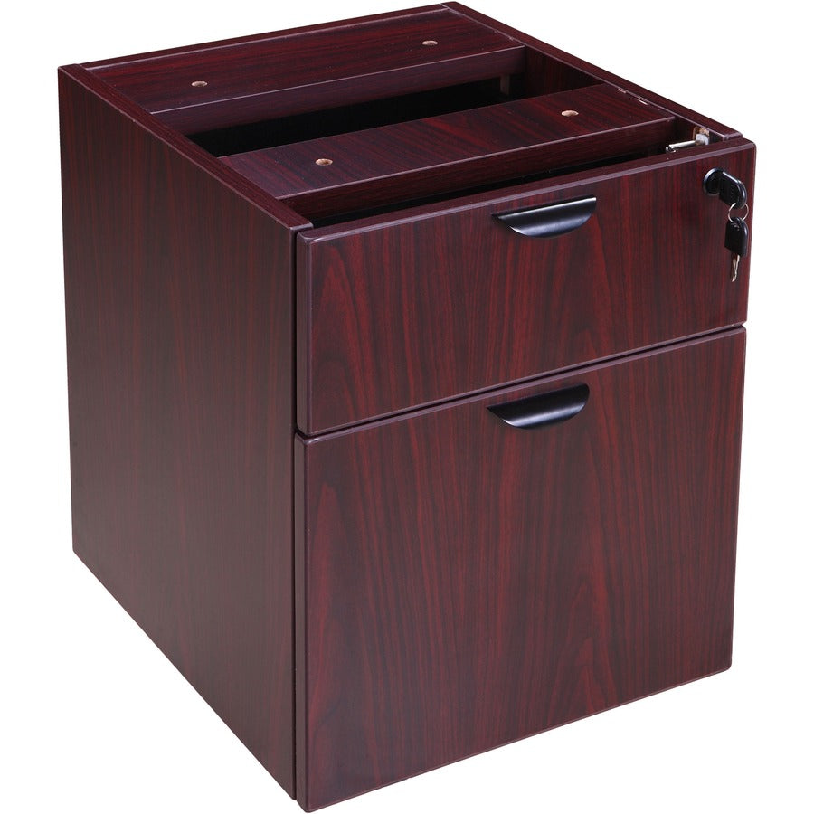 Boss Hanging Pedestal 3/4 Box/File - 19" Height x 16" Width x 16" Depth - Total Drawer(s): 2 - Finish: Mahogany - 1 Each