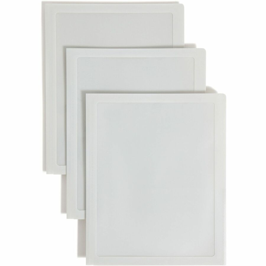 Smead Letter Pocket Folder - 8 1/2" x 11" - 50 Sheets Capacity - 2 Pocket - Polypropylene - Oyster - 5 / Pack