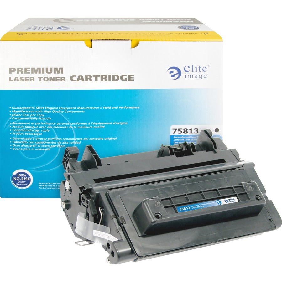 Elite Image Remanufactured Laser Toner Cartridge 90A (CE390A) - Black - 1 Each - 10000 Pages