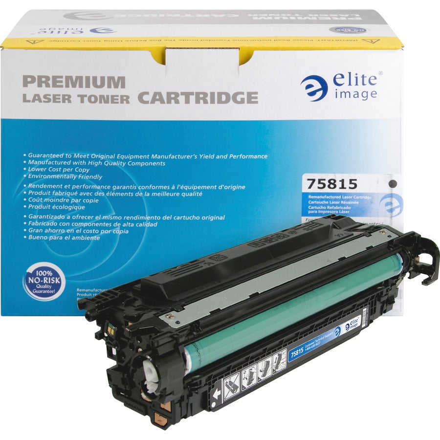 Elite Image Remanufactured Laser Toner Cartridge 507A (CE400A) - Black - 1 Each - 5500 Pages