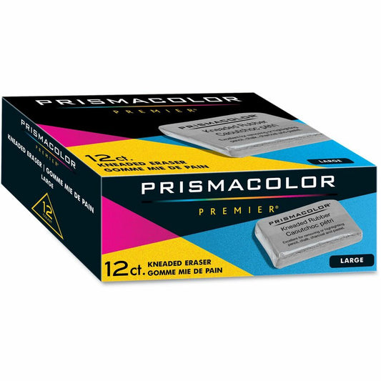 Prismacolor Kneaded Rubber Eraser - Gray - Rubber - 12 / Dozen