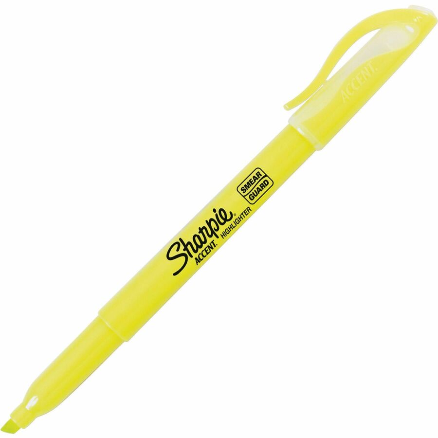 Sharpie Highlighter - Pocket - Fluorescent Yellow Ink - 12 / Dozen