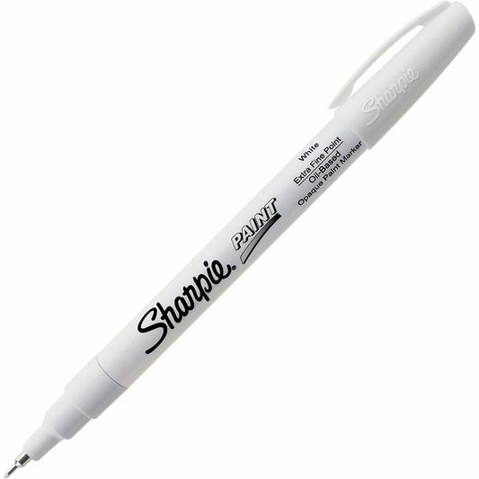 Sharpie Extra Fine Oil-Based Paint Marker - White Ink - Oil Based - 1 Each