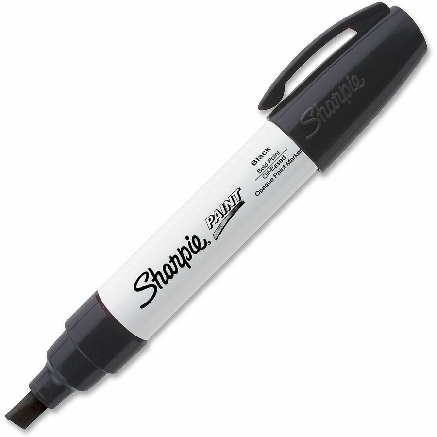 Sharpie Oil-Based Paint Marker - Bold Point - Black Ink - Oil Based - 1 Each