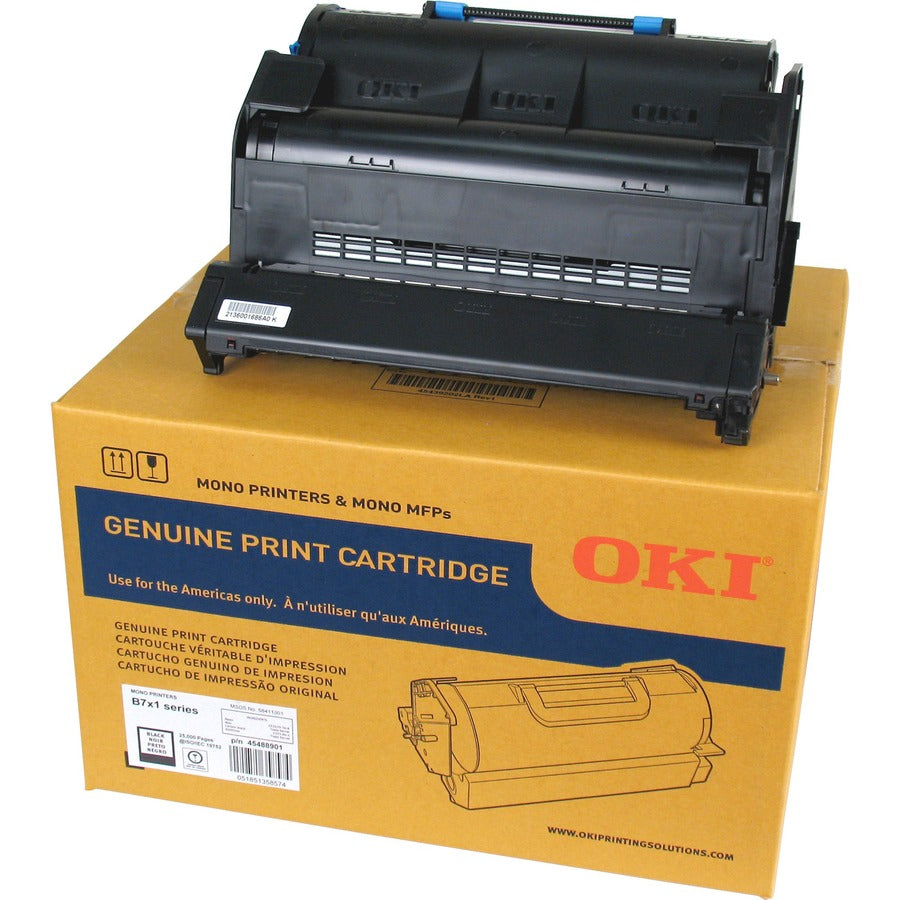 Oki Original High Yield LED Toner Cartridge - Black - 1 Each - 25000 Pages