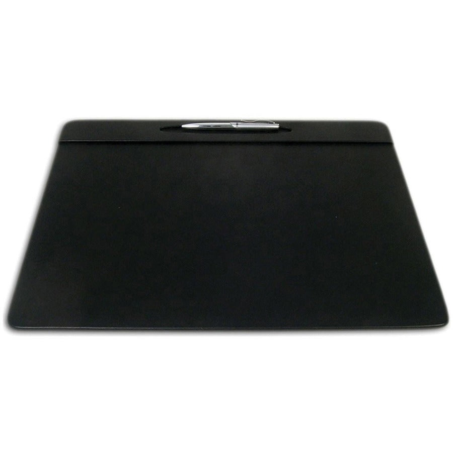 Dacasso Leatherette Top-Rail Conference Pad - Rectangular - 17" Width x 14" Depth - Felt Backing - Leatherette - Black