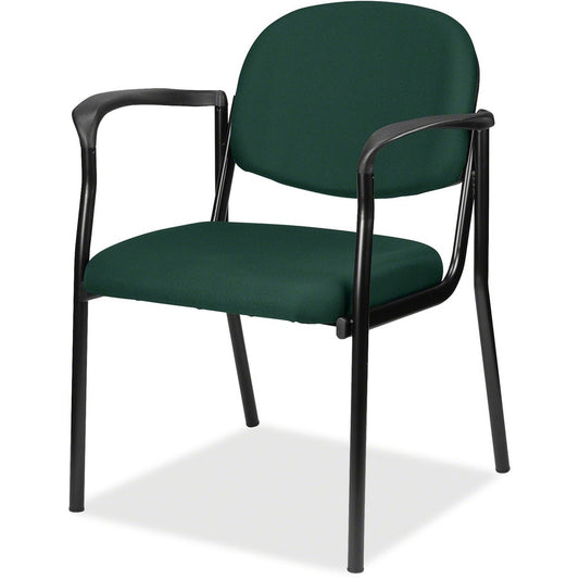 Eurotech Dakota Guest Chair With Arms - Forest Seat Color - Fabric Seat Material - Forest Back Color - Fabric Back Material - Steel Frame Material - Four-legged Base - Insight Forest - 1 Each