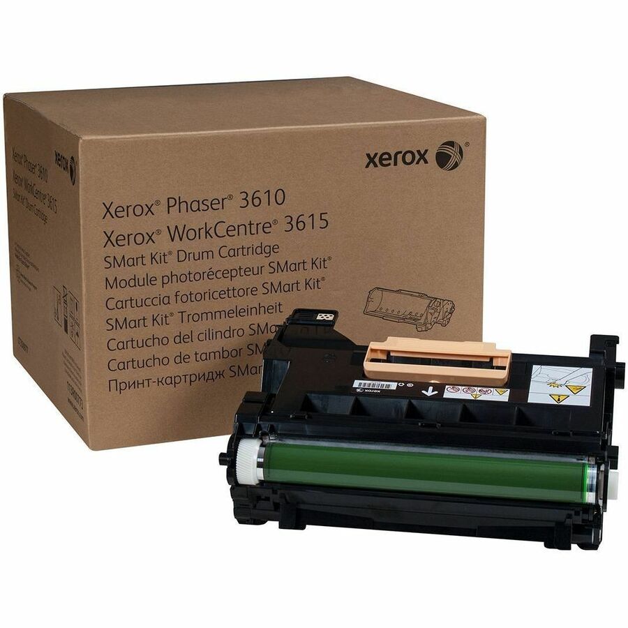 Xerox Smart Kit Drum Cartridge, Phaser 3610/WorkCentre 3615/3655 - Laser Print Technology - Black - OEM - 1 Each