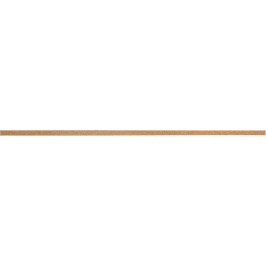 Lorell Cork Strip Bulletin Bar - 36" Board Width - Cork Surface - Self-healing, Fade Resistant, Self-sealing - Anodized Aluminum Frame - 1 Each