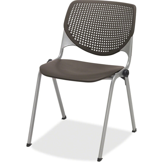 KFI 2300 Kool Series - Polypropylene Seat Material - Polypropylene, Aluminum Alloy Back Material - Silver, Powder Coated Frame Color - Steel Frame Material - Four-legged Base - Armrest - 1 Each