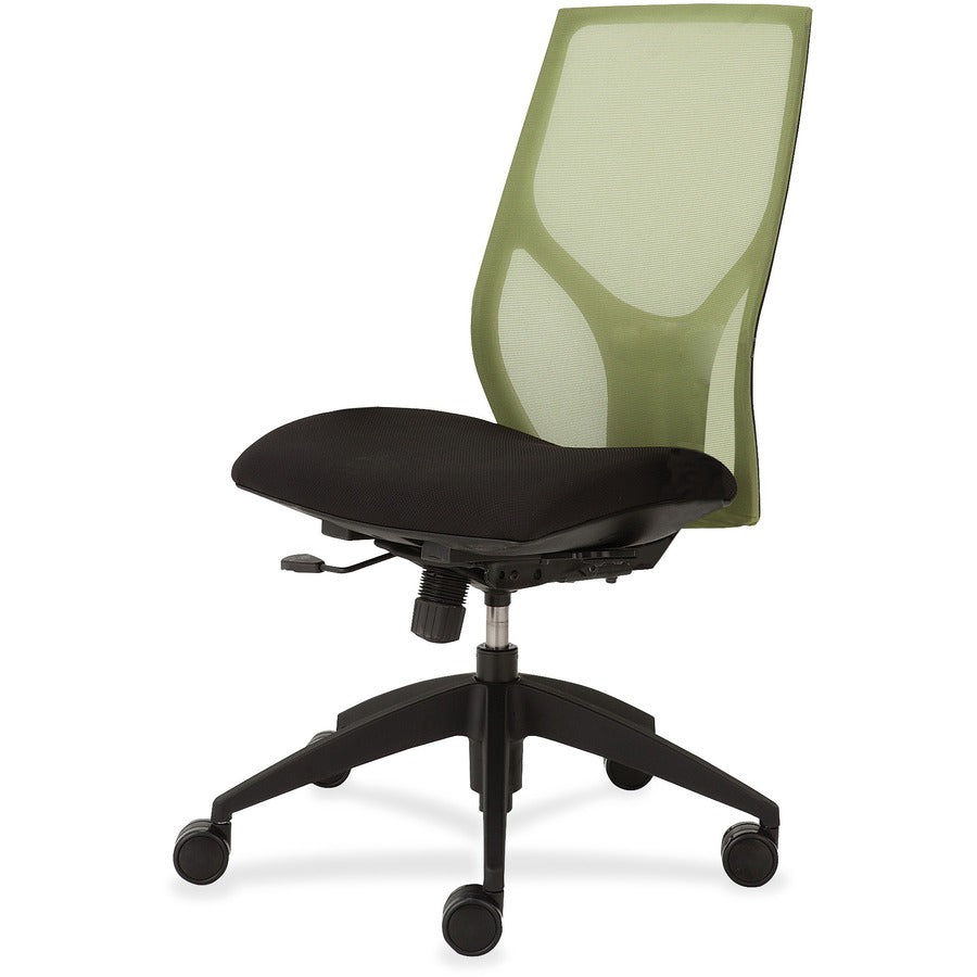 9 to 5 Seating Vault 1460 Armless Task Chair - Black Seat Color - 5-star Base - 1 Each