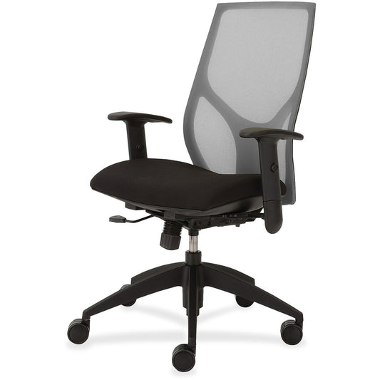 9 to 5 Seating Vault 1460 Task Chair - Onyx Seat Color - Gray Back Color - 5-star Base - 1 Each