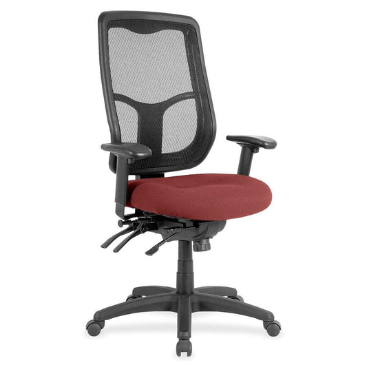 Eurotech Apollo High Back Multi-funtion Task Chair - Tulip Seat Color - Fabric Seat Material - 5-star Base - Shire Tulip - 1 Each