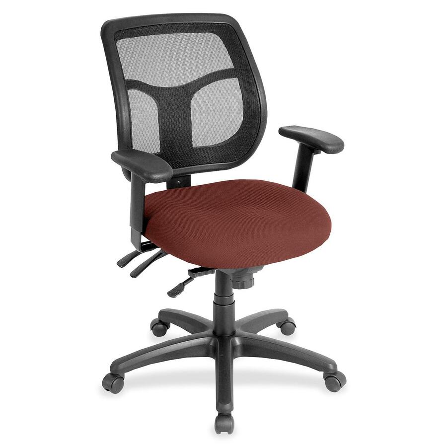Eurotech Apollo MFT9450 Task Chair - Cordovan Seat Color - Fabric Seat Material - 5-star Base - Canyon Cordovan - 1 Each