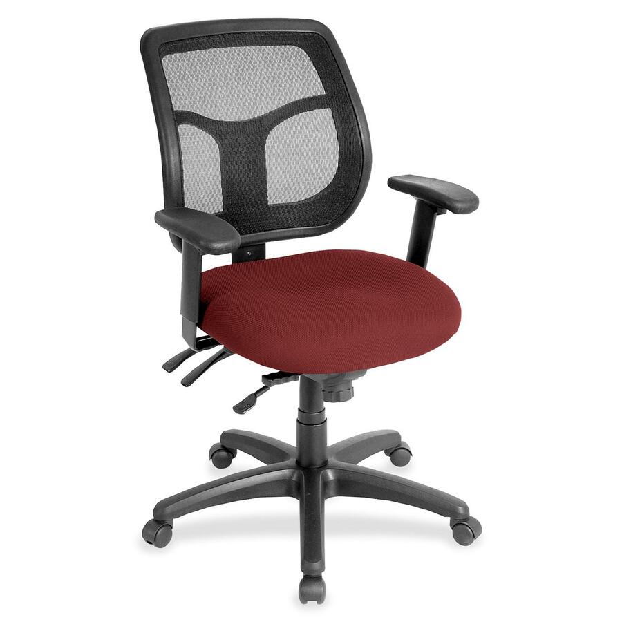 Eurotech Apollo Task Chair - Festive Seat Color - Fabric Seat Material - 5-star Base - Expo Festive - 1 Each