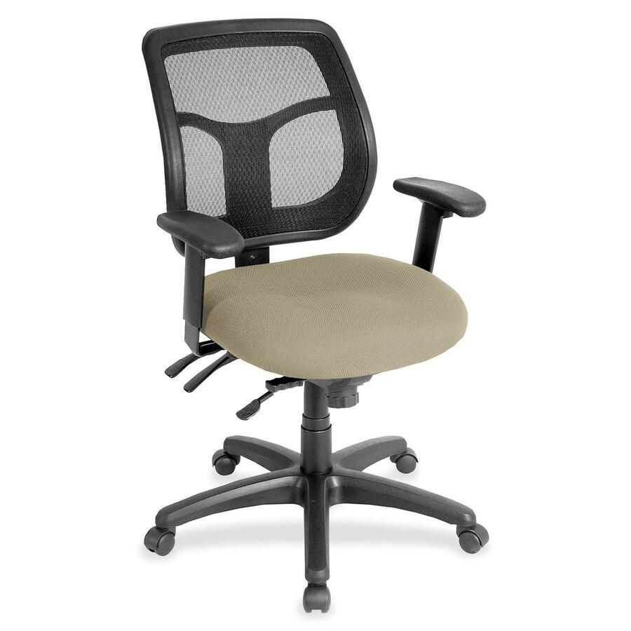 Eurotech Apollo Task Chair - Pumice Seat Color - Fabric Seat Material - 5-star Base - Forte Pumice - 1 Each
