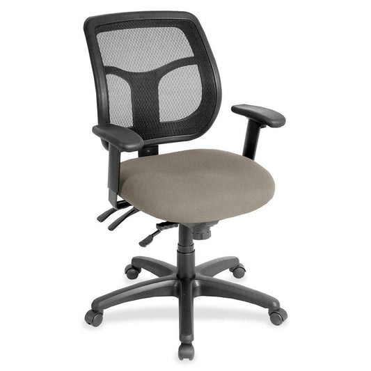 Eurotech Apollo Task Chair - Fossil Seat Color - Fabric Seat Material - 5-star Base - Insight Fossil - 1 Each