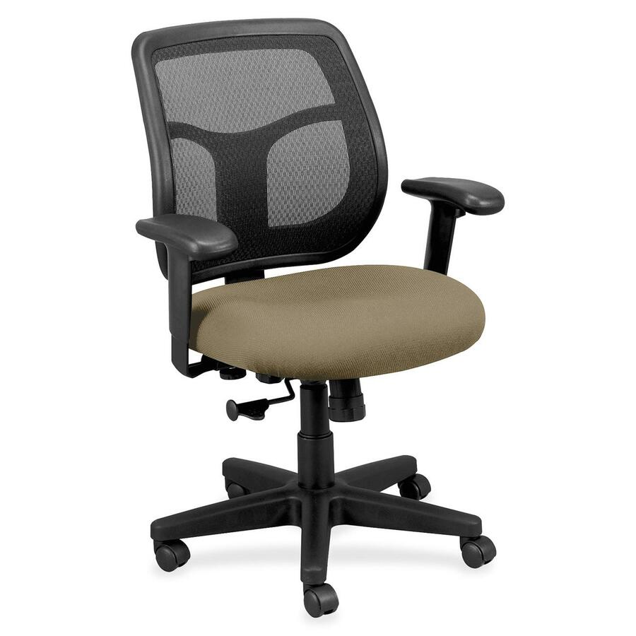 Eurotech Apollo MT9400 Mesh Task Chair - Latte Seat Color - Fabric Seat Material - 5-star Base - Expo Latte - 1 Each