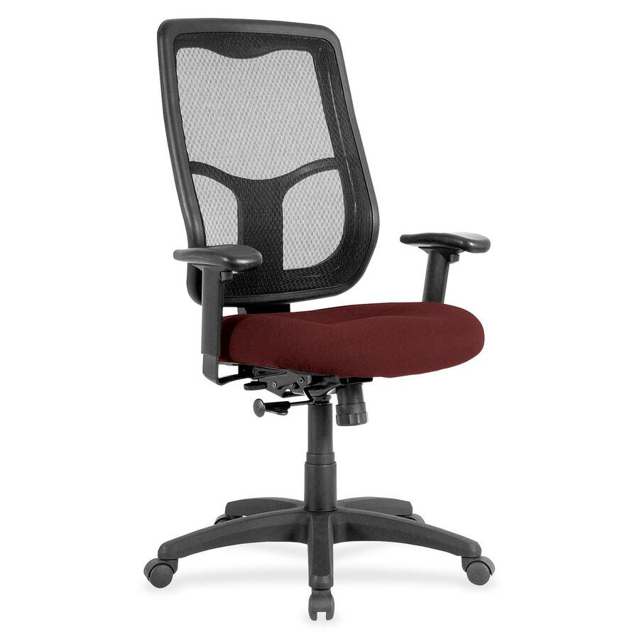 Eurotech Apollo High Back Synchro Task Chair - Port Seat Color - Fabric Seat Material - 5-star Base - Forte Port - 1 Each