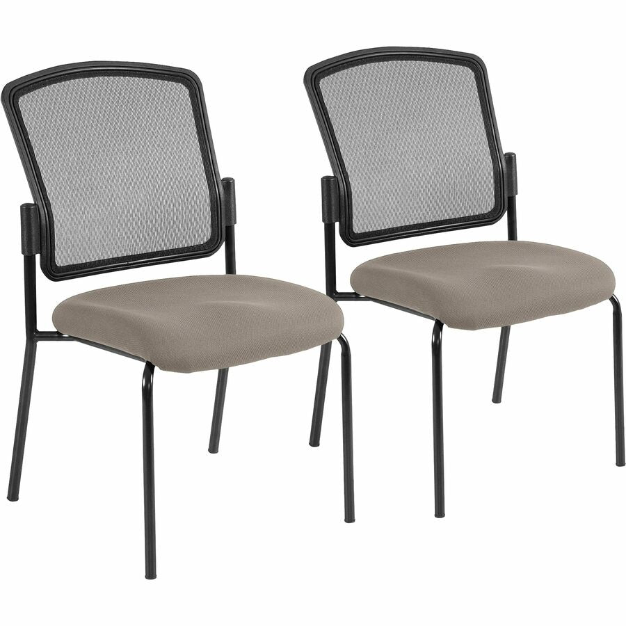 Eurotech Dakota 2 7014 Guest Chair - Fossil Seat Color - Fabric Seat Material - Steel Frame Material - Four-legged Base - Insight Fossil - 2 / Carton