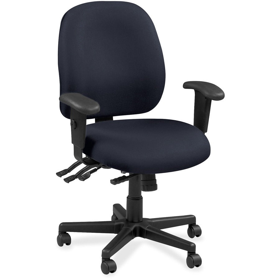 Eurotech 4x4 49802A Task Chair - Navy Seat Color - Fabric Seat Material - Navy Back Color - Fabric Back Material - 5-star Base - Perfection Navy - 1 Each