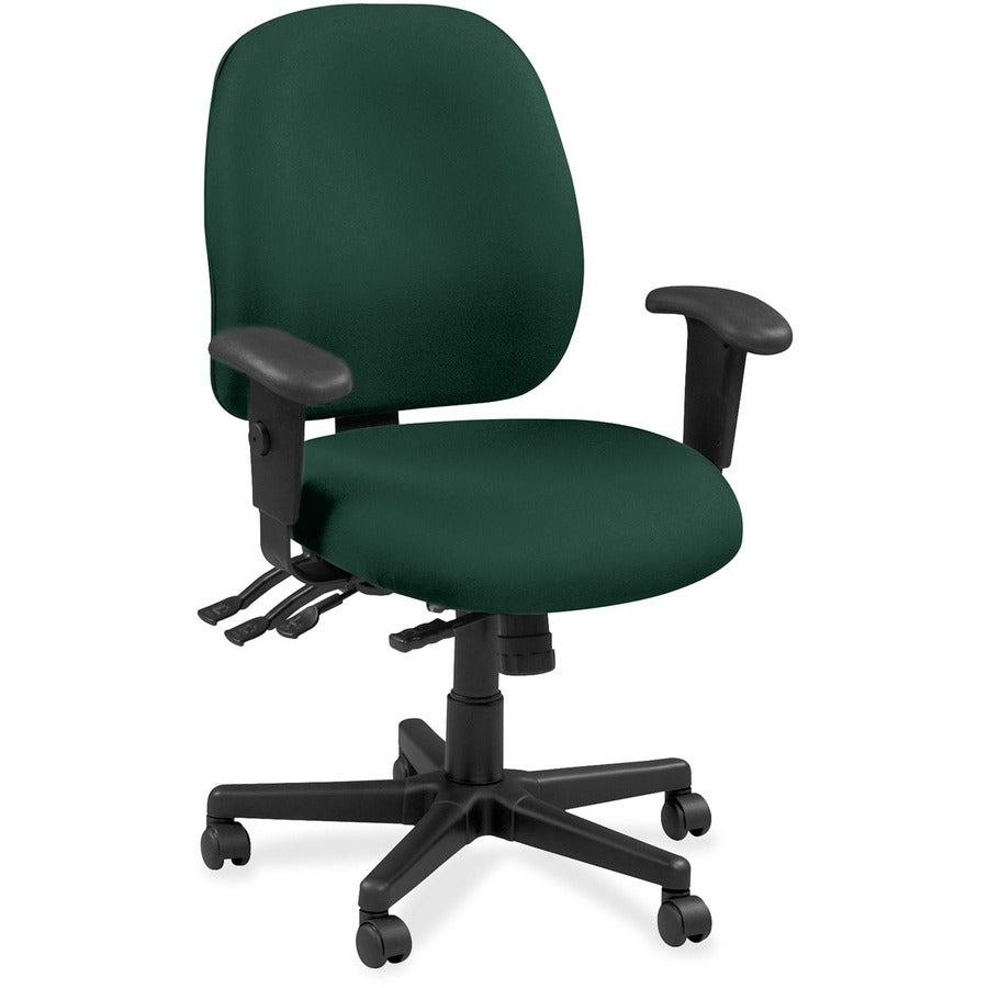 Eurotech 4x4 49802A Task Chair - Forest Seat Color - Leather Seat Material - Forest Back Color - Leather Back Material - 5-star Base - Insight Forest - 1 Each