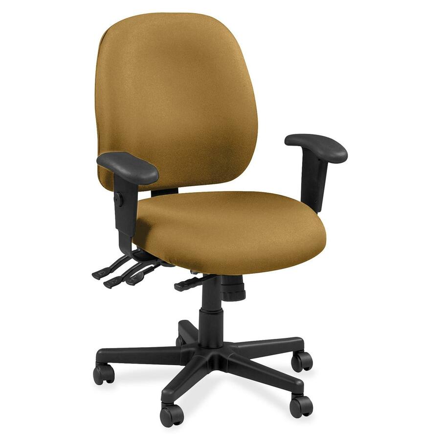 Eurotech 4x4 49802A Task Chair - Nugget Seat Color - Leather Seat Material - Nugget Back Color - Leather Back Material - 5-star Base - Canyon Nugget - 1 Each