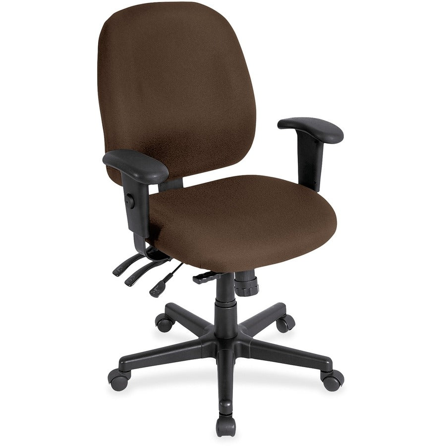 Eurotech 4x4 498SL Task Chair - Mudslide Seat Color - Fabric Seat Material - Mudslide Back Color - Fabric Back Material - 5-star Base - Canyon Mudslide - 1 Each