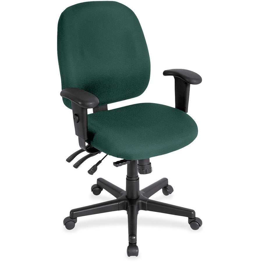 Eurotech 4x4 498SL Task Chair - Chive Seat Color - Fabric Seat Material - Chive Back Color - Fabric Back Material - 5-star Base - Forte Chive - 1 Each
