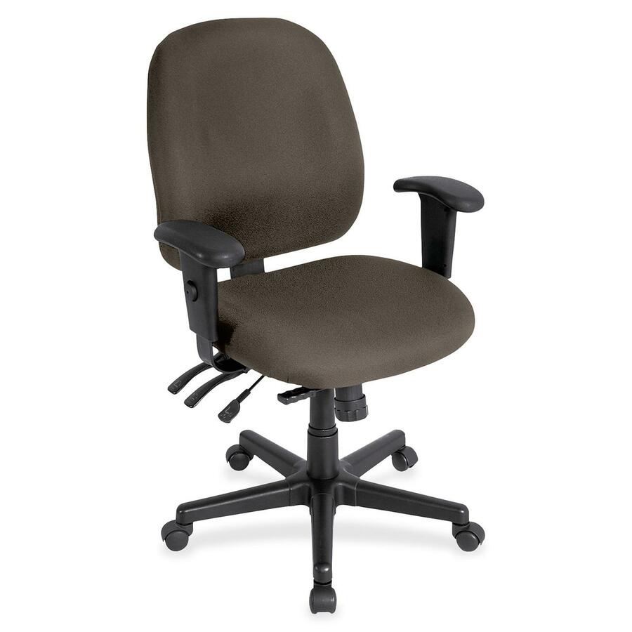 Eurotech 4x4 Task Chair - Stonewall Seat Color - Fabric Seat Material - Stonewall Back Color - Fabric Back Material - 5-star Base - Shire Stonewall - 1 Each