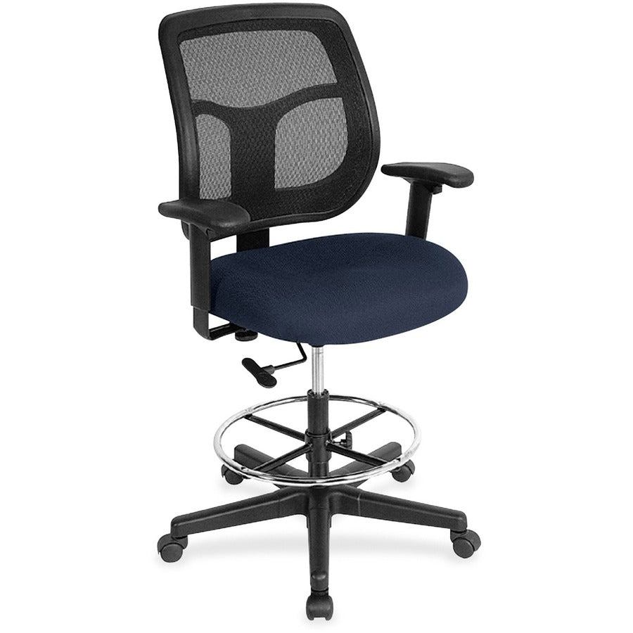 Eurotech Apollo DFT9800 Drafting Stool - Cadet Seat Color - Fabric Seat Material - 5-star Base - Forte Cadet - 1 Each