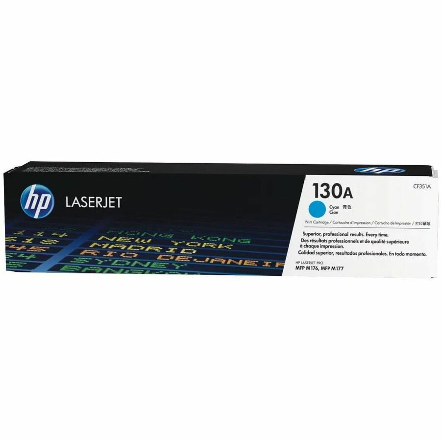 HP 130A Original Laser Toner Cartridge - Cyan - 1 Each - 1000 Pages