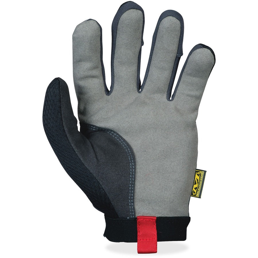 Mechanix Wear 2-way Stretch Utility Gloves - 10 Size Number - Large Size - Black - Air Vent, Stretchable, Reinforced Palm Pad, Snag Resistant, Hook & Loop - 1 Pair