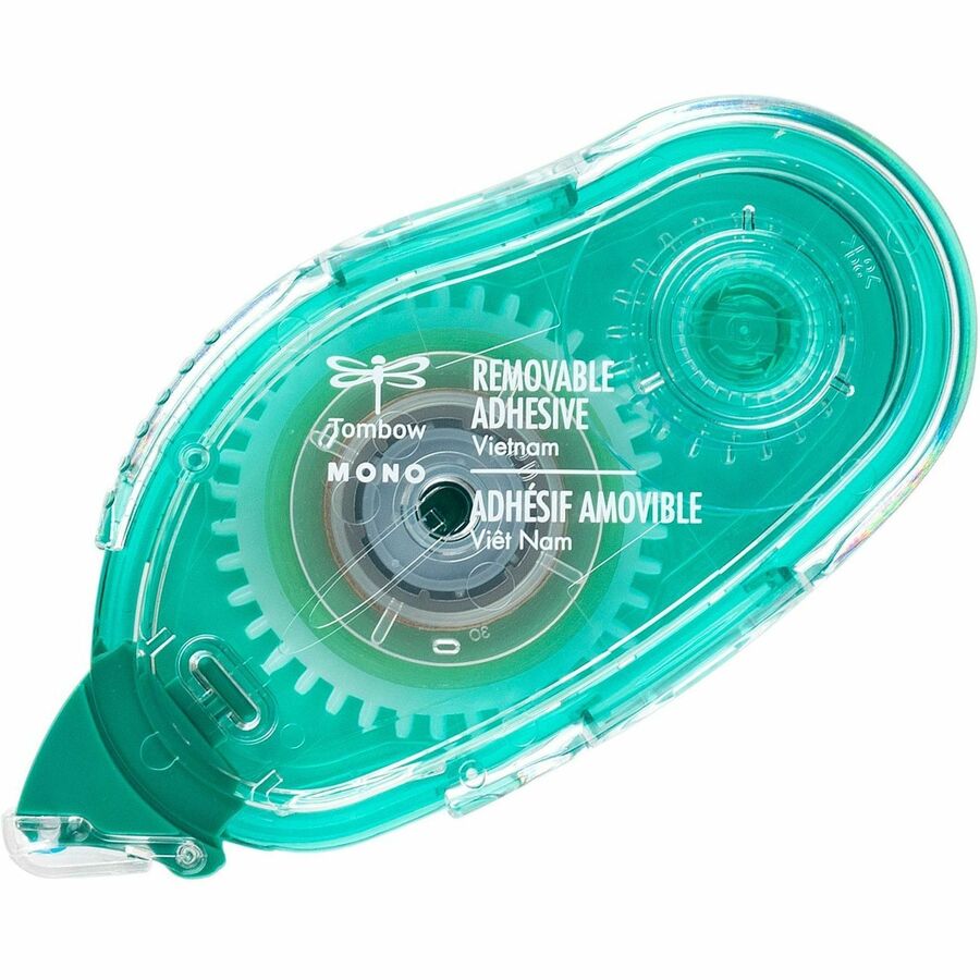 Tombow Mono Removable Adhesive Applicator - 13.12 yd Length x 0.33" Width - Clear - Dispenser Included - Tear Proof, Stain Resistant - For Photo, Paper, Card, Photo Album - 1 Each