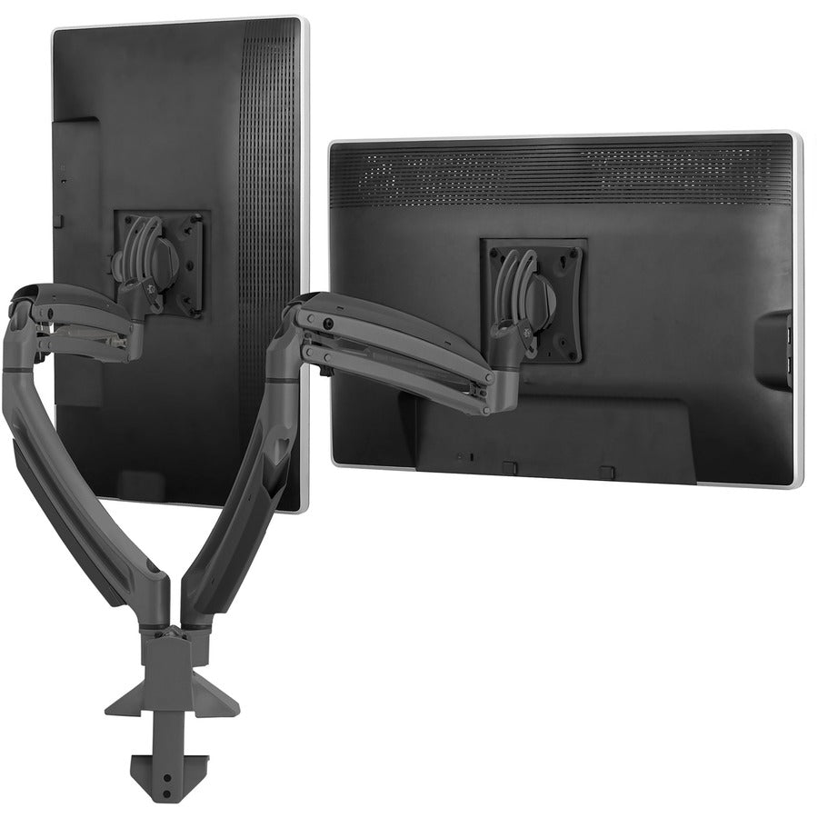 Chief Kontour K1D220B Mounting Arm for Flat Panel Display, Monitor, Display - Black - Height Adjustable - 2 Display(s) Supported - 10" to 32" Screen Support - 25 lb Load Capacity - 75 x 75, 100 x 100 - VESA Mount Compatible - Aluminum - 1 Each