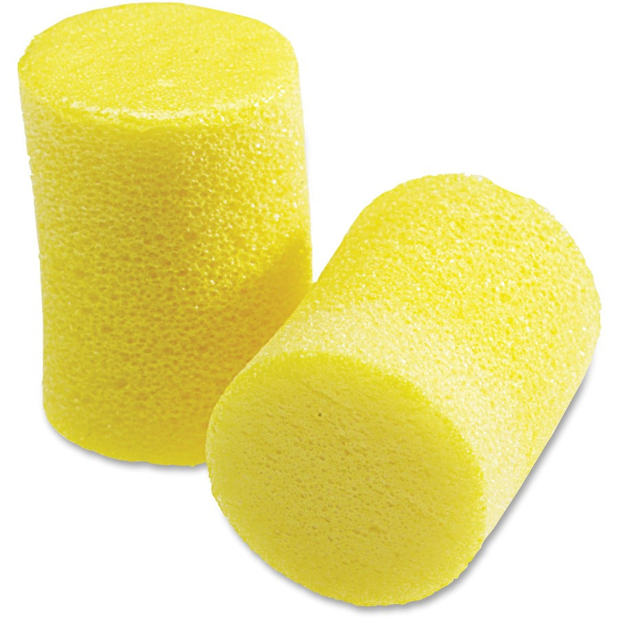 E-A-R Classic Uncorded Earplugs - Noise Protection - Yellow - Comfortable, Disposable, Uncorded, Flame Resistant, Moisture Resistant - 2/Pair - 1 Box