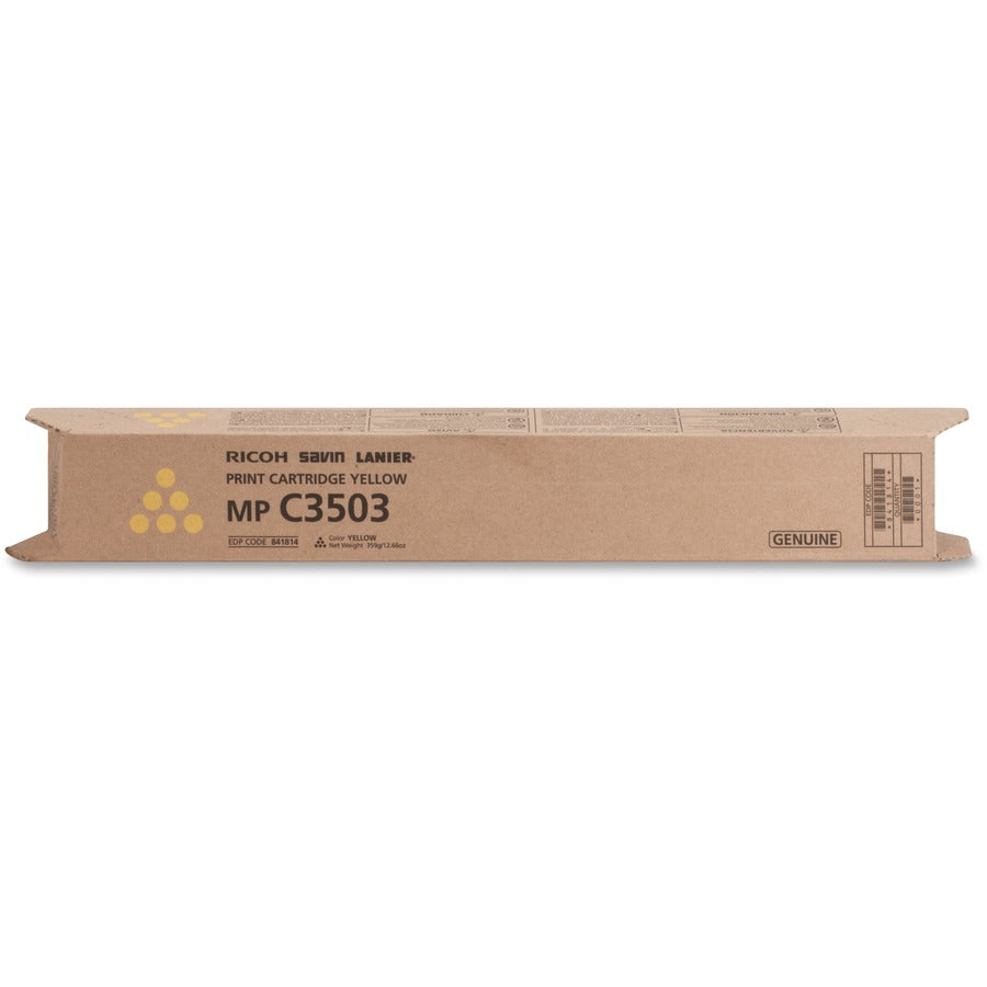 Ricoh Original Laser Toner Cartridge - Yellow - 1 Each - 18000 Pages